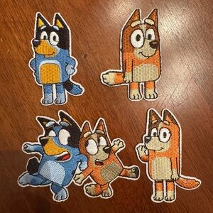 NEW Bluey & Bingo Embroidered Patches